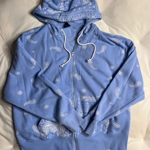 PacSun bandanna print hoodie